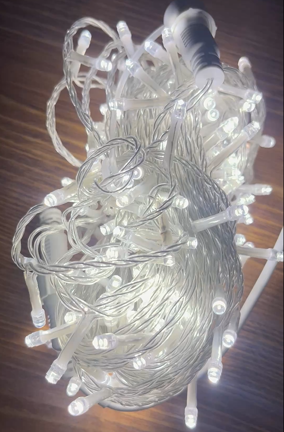 LED Fairy Lights Strings - Warm White 4000K 20m Steady