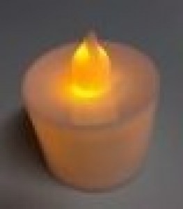 Tea lights - flickering yellow flame