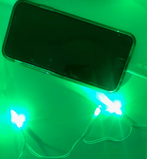 iPhone/Samsung fairy lights USB charging cable