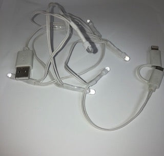 iPhone/Samsung fairy lights USB charging cable