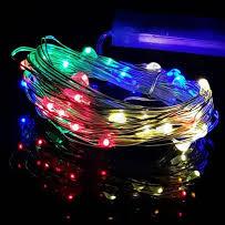 MicroLED 1.8m x 9 Silver Wire - Multi-colour