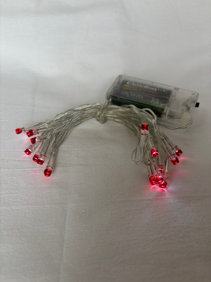 Battery lights - Red 2m