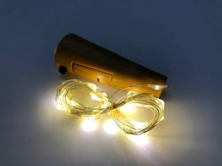 MicroLED Cork lights 1.5m Copper Wire, Warm White